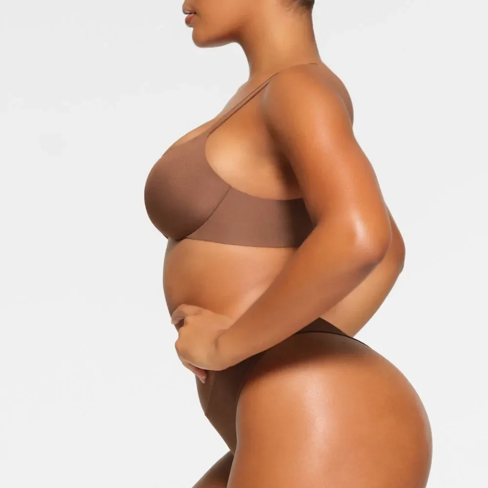 SKIMS Ultimate Bra PUSH-UP PLUNGE BRA Size 34D in Jasper(brown) NWT in packaging - Picture 4 of 7